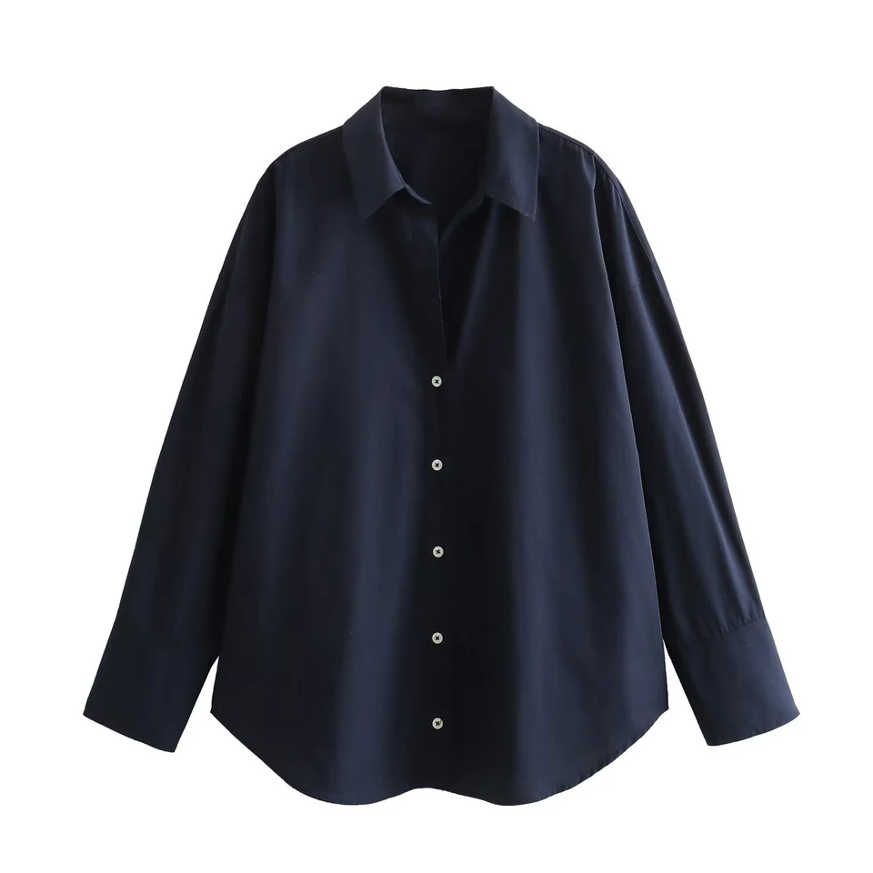 2026 Spring and Summer New Striped Long-Sleeve Shirt for Women, Loose and Versatile, Suitable for Commuting, Stylish Blouse Top