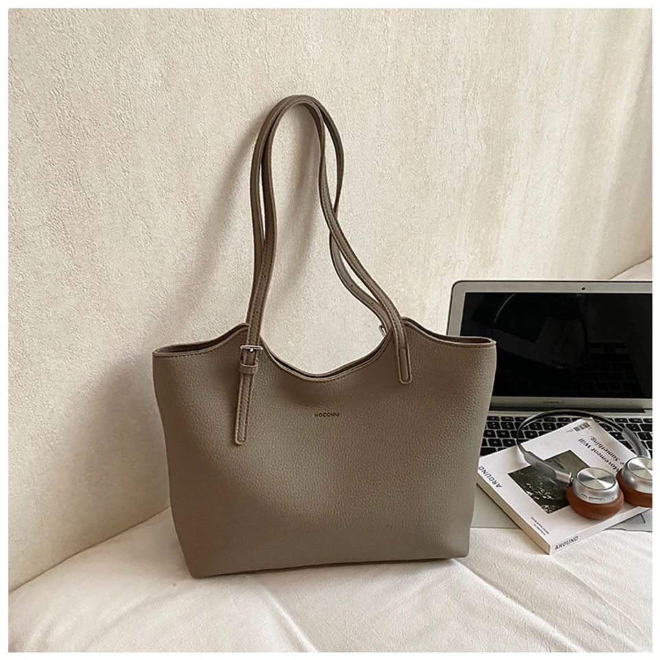 Large-Capacity Bag for Women 2026 New Spring and Autumn Casual Commuter Shoulder Bag Simple Versatile Tote Bag