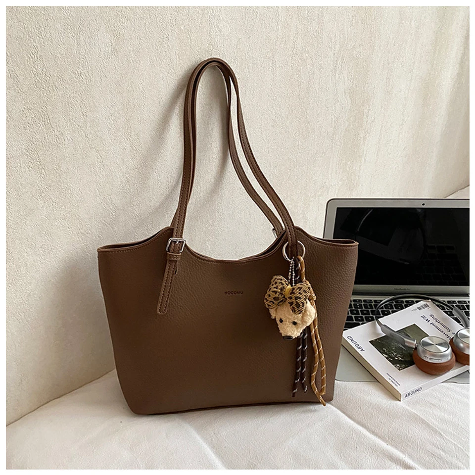 Large-Capacity Bag for Women 2026 New Spring and Autumn Casual Commuter Shoulder Bag Simple Versatile Tote Bag