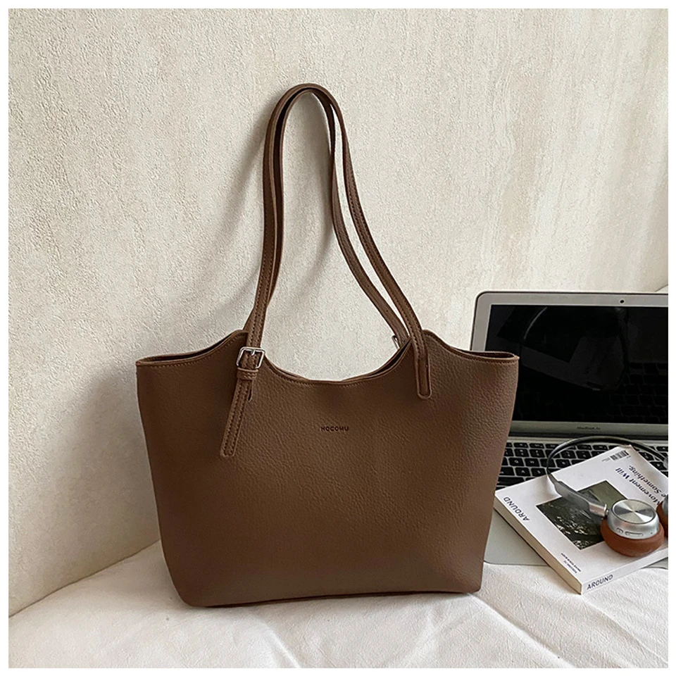 Large-Capacity Bag for Women 2026 New Spring and Autumn Casual Commuter Shoulder Bag Simple Versatile Tote Bag