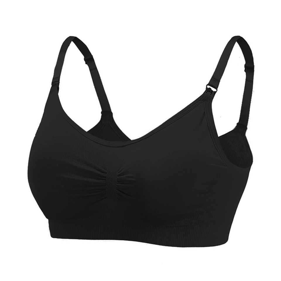 Seamless Maternity Nursing Bra Women's Anti-Sagging Push-Up Postpartum Breastfeeding Pre-Pregnancy Open Button Large Size Bra