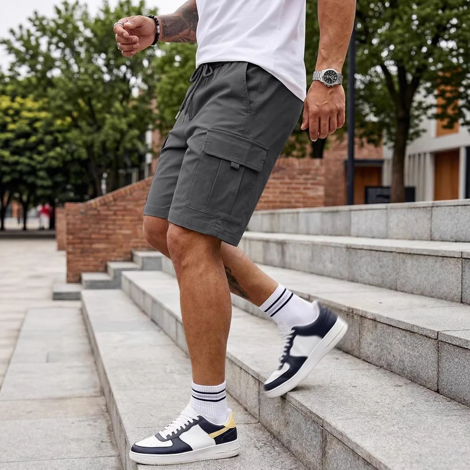 2026 Men's Summer Trendy Casual Shorts New Fashion Street Style Loose Sports Shorts