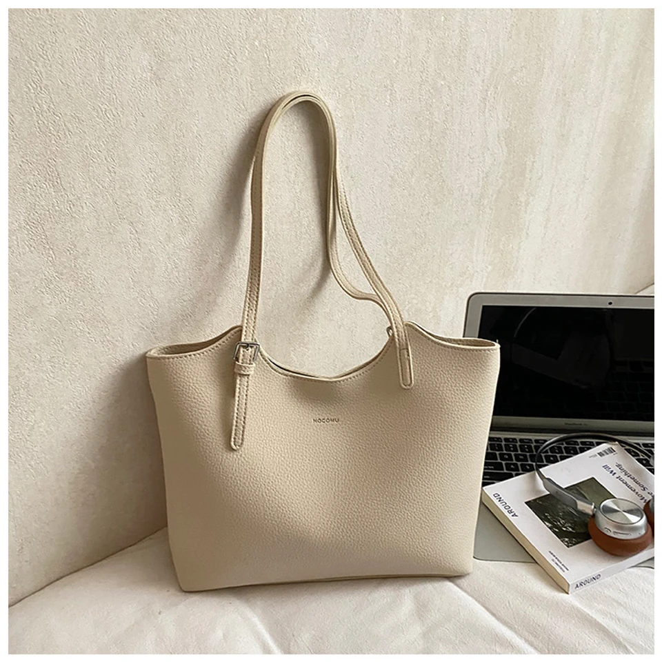 Large-Capacity Bag for Women 2026 New Spring and Autumn Casual Commuter Shoulder Bag Simple Versatile Tote Bag