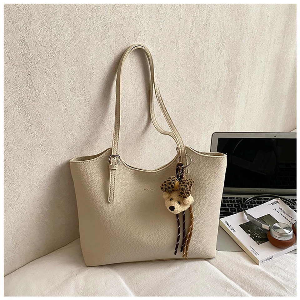 Large-Capacity Bag for Women 2026 New Spring and Autumn Casual Commuter Shoulder Bag Simple Versatile Tote Bag