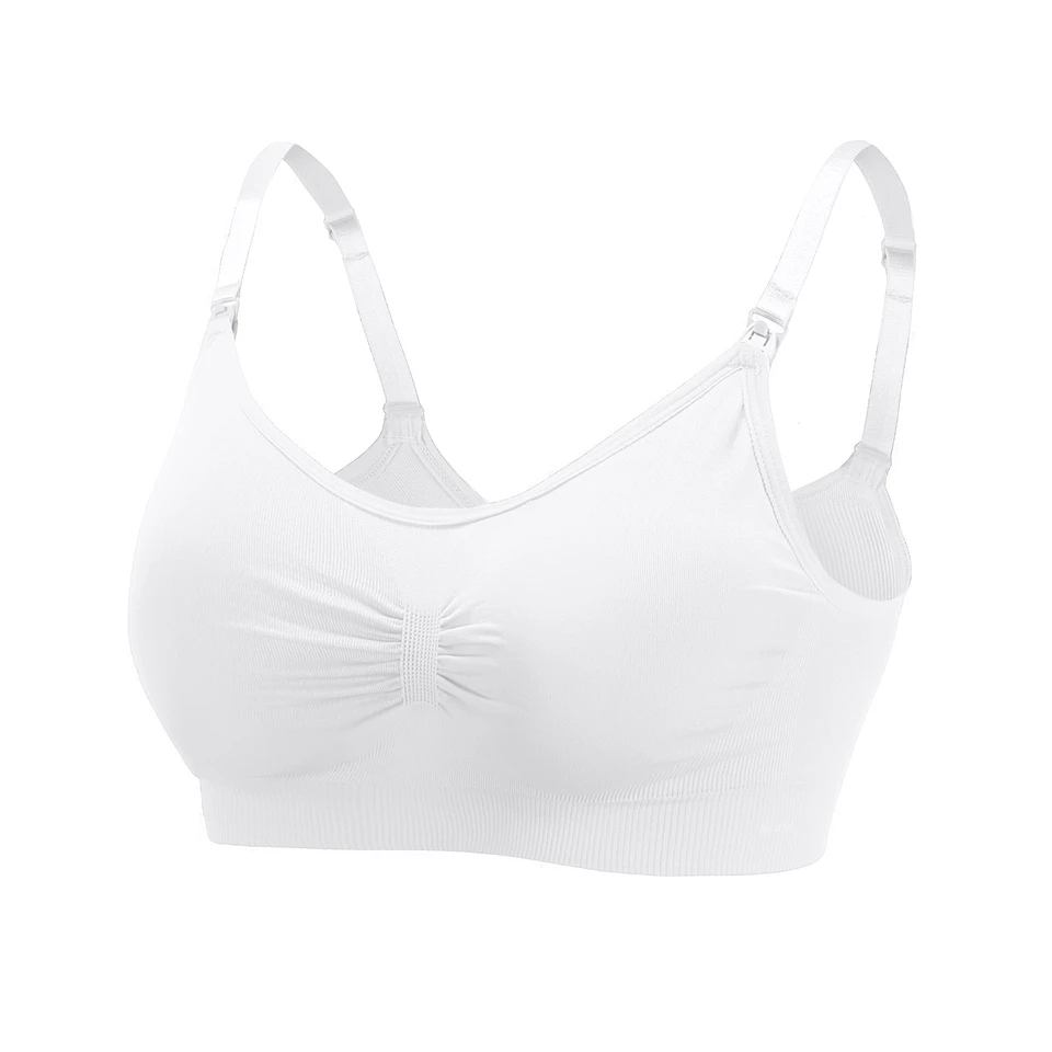 Seamless Maternity Nursing Bra Women's Anti-Sagging Push-Up Postpartum Breastfeeding Pre-Pregnancy Open Button Large Size Bra