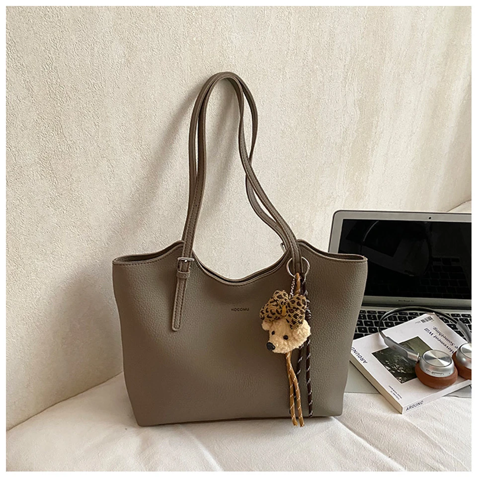 Large-Capacity Bag for Women 2026 New Spring and Autumn Casual Commuter Shoulder Bag Simple Versatile Tote Bag
