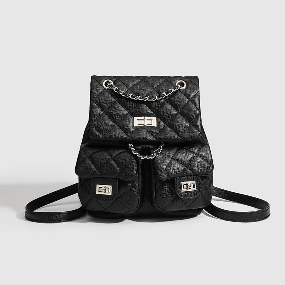 Trendy Niche Mini Chain Lightweight Backpack for Women 2026 New Student Commuter Backpack Small Bag