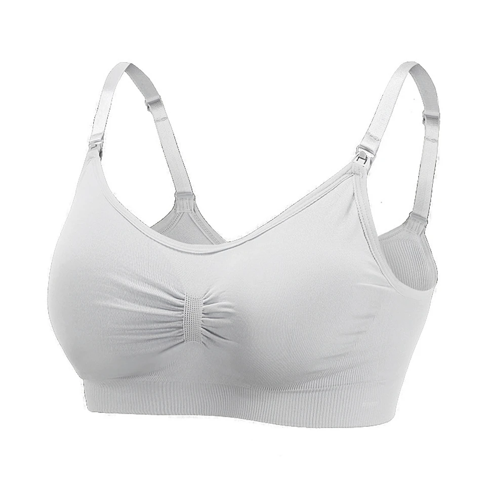 Seamless Maternity Nursing Bra Women's Anti-Sagging Push-Up Postpartum Breastfeeding Pre-Pregnancy Open Button Large Size Bra