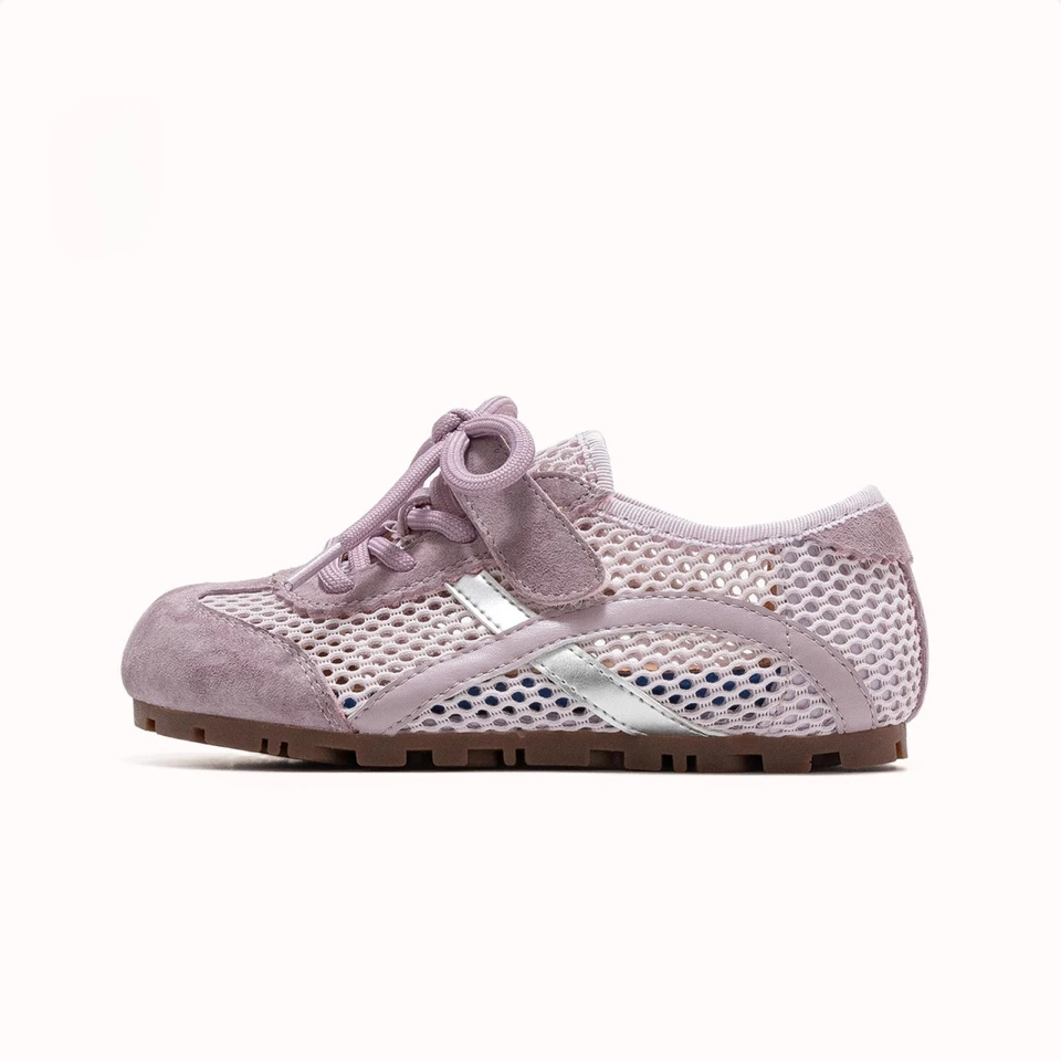 Girls' Sneakers Mesh Breathable Kids' Moral Training Shoes Summer Baby Girl Single Mesh Sports Shoes