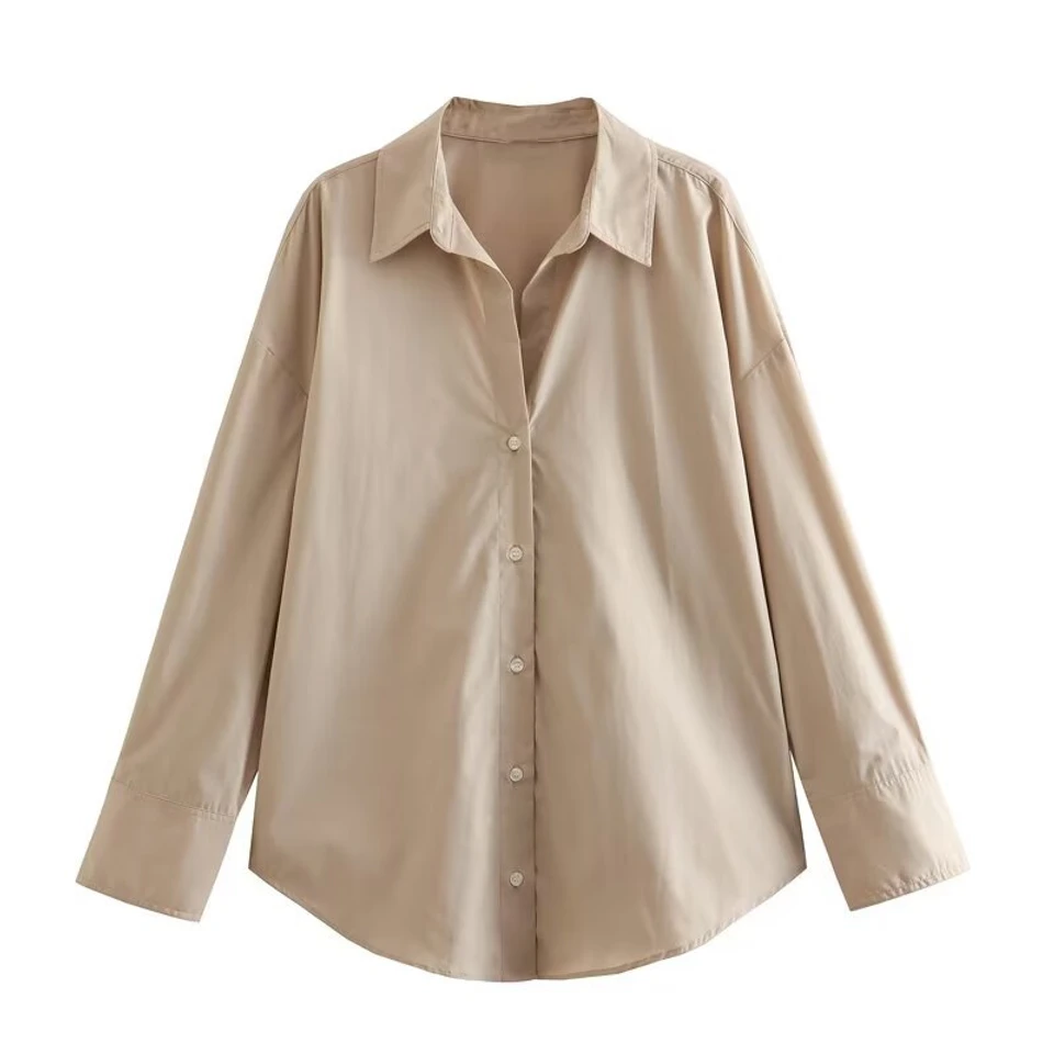 2026 Spring and Summer New Striped Long-Sleeve Shirt for Women, Loose and Versatile, Suitable for Commuting, Stylish Blouse Top